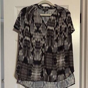 Chic Black and White Women's Blouse